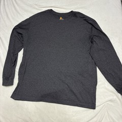 Carhartt K231 Original Fit Long Sleeve Graphic Logo Sleeve Shirt XL Regular Gray