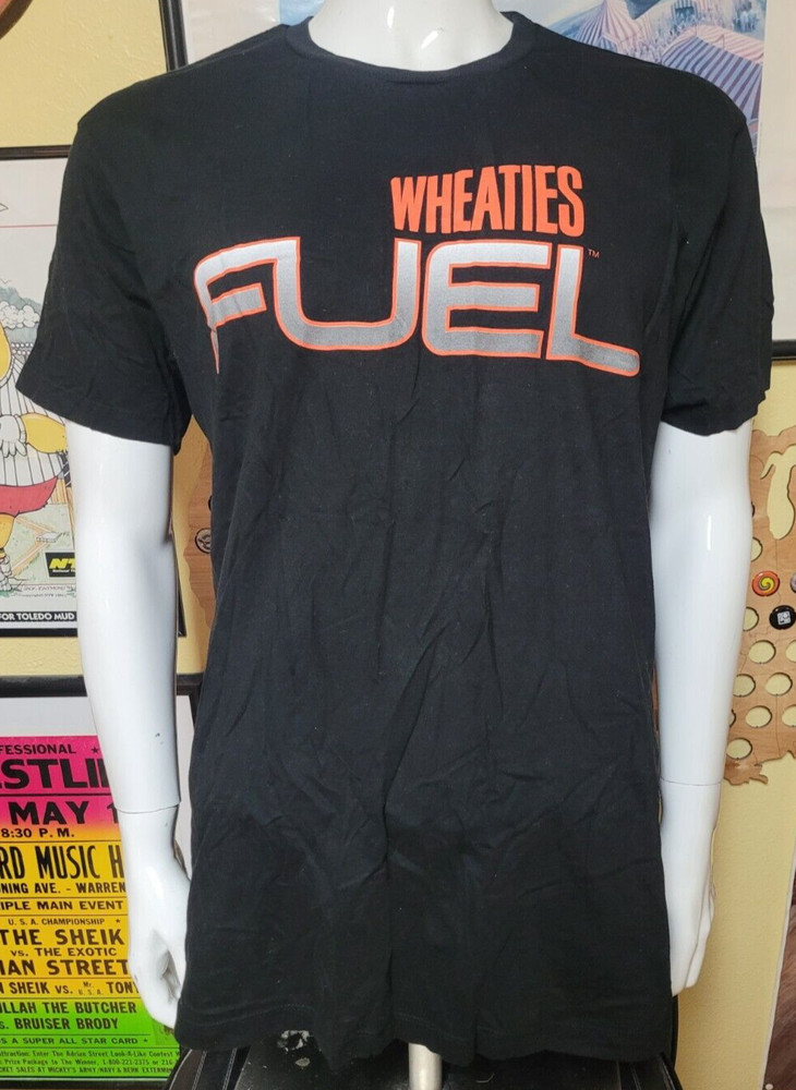 VTG Wheaties Fuel Cereal Defunct Promo T Shirt Large Nice