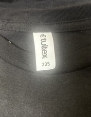 Tultex 235 Black Short Sleeve Crew Neck Cotton Basic T-Shirt Size Small New