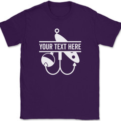 Fishing Your Text Here Custom T-Shirt Personalized Group Trip Tee