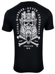 Howitzer Style Men’s T-Shirt Alpha Warrior Military Grunt MFG