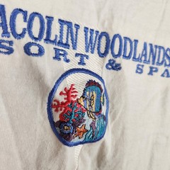 Vintage Nemacolin Woodlands Resort Spa Shirt Mens XL Embroidered Logo FishUSA