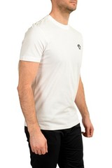 Versace Men’s White Black Medusa Embroidery Short Sleeve T-Shirt US XL IT 54