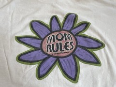1996 90s Mom Rules Flower Power Vintage T-shirt XL Spice Girls Girl World Sports