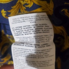 VERSACE JEANS COUTURE T-shirt Mens Baroque Logo All-Over Short Sleeve Size S