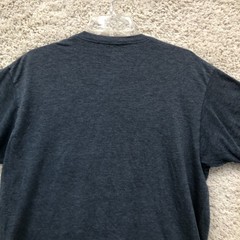 Billabong Shirt Large Adult Blue Inverse Stripes Premium Logo Graphic Tee Mens L