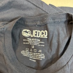 Officially Licensed JEDCO Jeep Graphic T-shirt, Back Hit,Large Navy 826