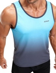 Men’s Quick Dry Sport Tank Top for Bodybuilding Gym Athletic Jogging Running,…