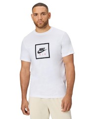 Nike Men’s NSW Futura Air Square Tee Crew Neck White Size XXL
