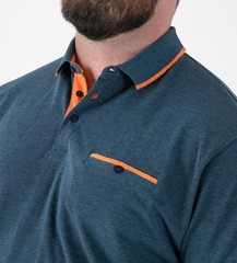 D555 HARVEY Short Sleeve Pique Polo Shirt Teal size 2XL 3XL 4XL 5XL 6XL
