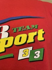 NWT Men’s Vintage 90’s TEAM MB SPORT Mixed Blues Red Shirt Size Large