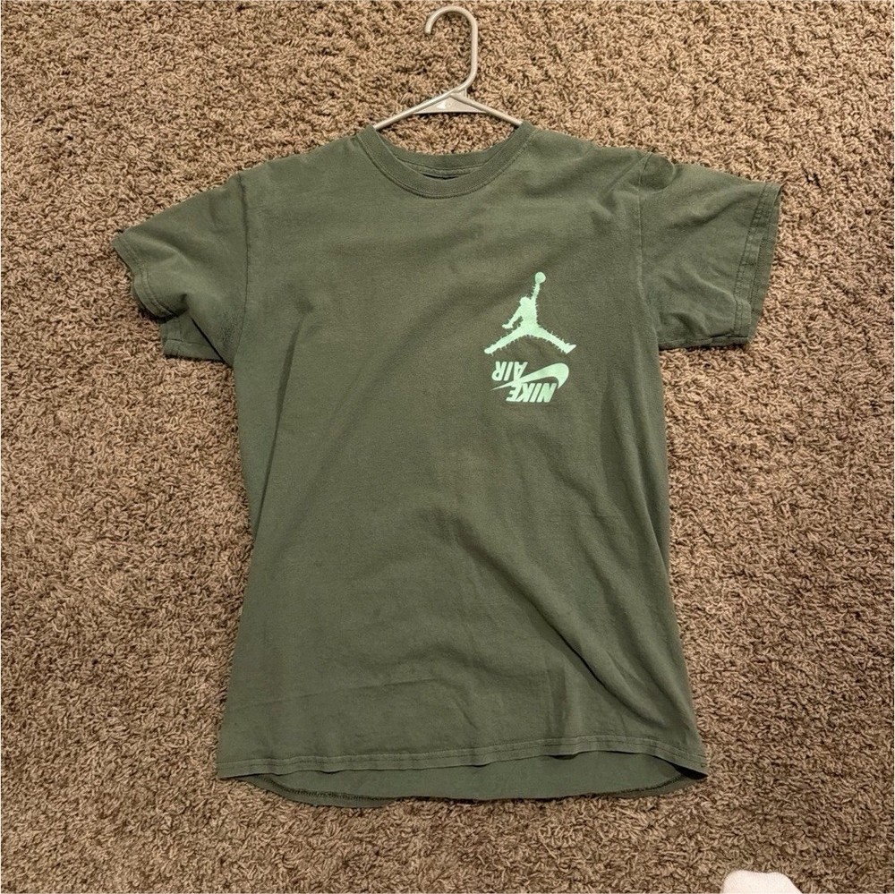 Jordan Travis Scott Highest Men’s Green Graphic Cotton Knit Tee Size M