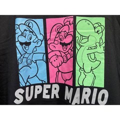 Super Mario Bros Nintendo Shirt Men’s XL 46-48 Chest Black Graphic Short Sleeve