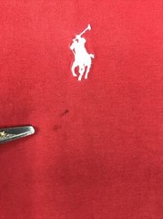 Polo Mens Graphic T-Shirt Red Big Logo Sz XXL Casual Pullover W/Stains See Pics