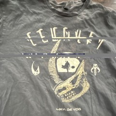Official Star Wars The Mandalorian Clan of Two T-Shirt Mudhorn Skull Grey XL