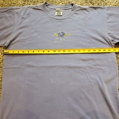 Vintage 90s Oneita Color Wear Mens Large T-Shirt Purple Embroidered MAUI, Cotton