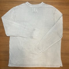 Goodfellow Co Mens XXL Vintage Wash Long Sleeve Pocket Tee Gray 100% Cotton