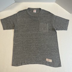 Vintage Jerzees USA Made Large Single Stitch Grey Pocket T-Shirt Thin Soft Clean