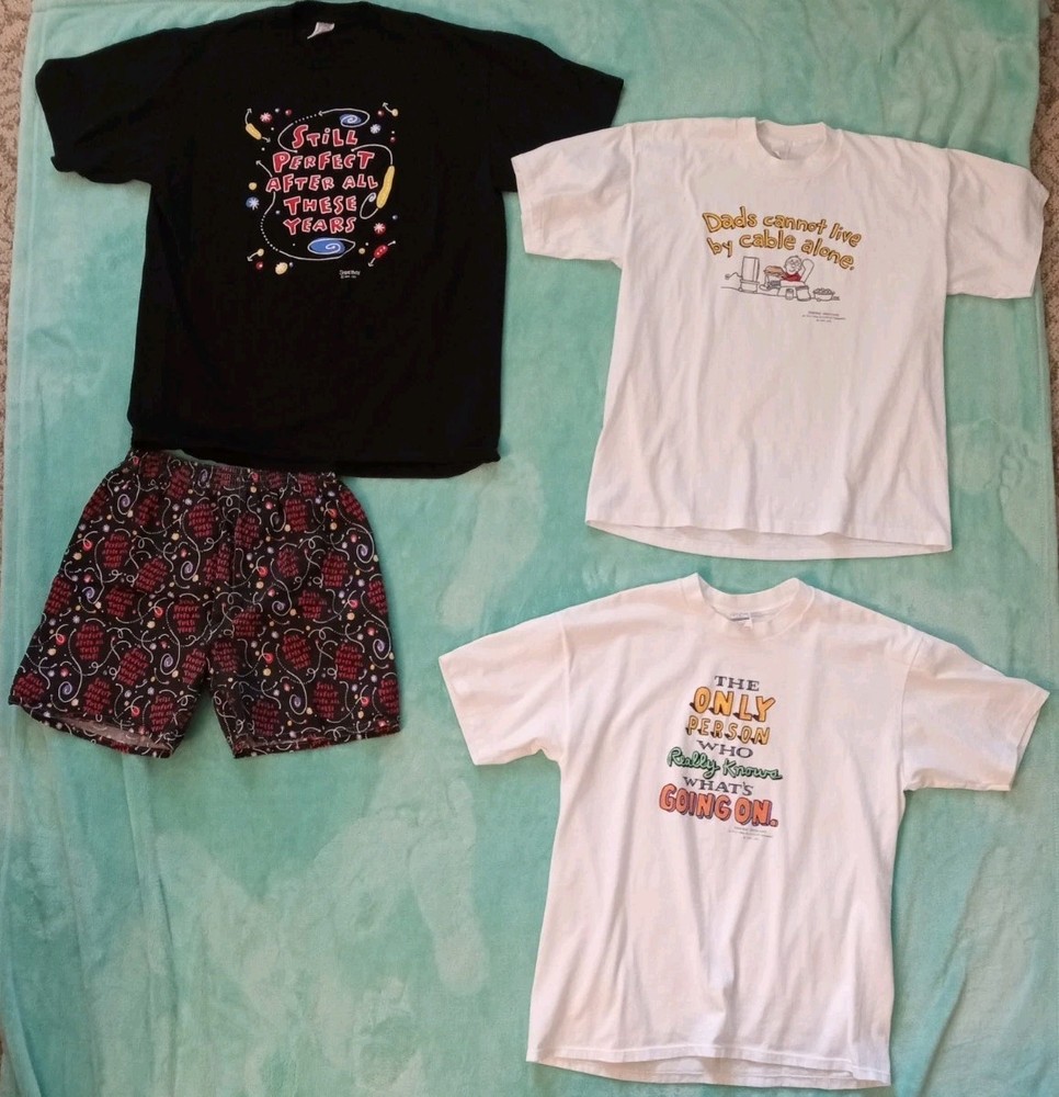 Vintage Shoebox Still Perfect And 3 Others Men’s X Large T-Shirts/ Shorts Lot.