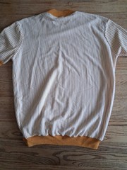 Gabicci Craddock Knit Loose Cotton Blend Green Stripes Mens Sz M
