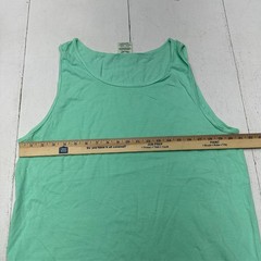 Comfort Colors Mint Green Sleeveless Cotton Racerback Tank Top Men’s Size Medium