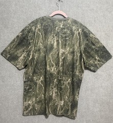 Reel Legends Shirt Mens XL Green Camo Short Sleeve Performance Outdoor Fishing