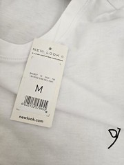 New Look Mens Tshirt Size M White New