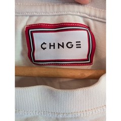 CHNGE Women Dont Owe You Sh*t Long Sleeve Shirt Organic Cotton Cream Mens Medium