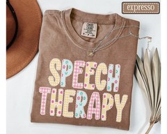 Speech Therapy Shirt Cute SLP SLPA Therapist Graphic Tee Gift