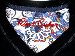 ROBERT GRAHAM Designer T-Shirt~Skull & Rose Logo~Men’s S Classic Fit~Preowned