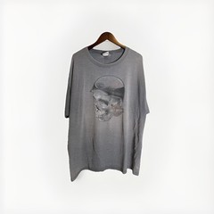 Vintage HARLEY DAVIDSON T Shirt Skull Buffalo New York Gray XL Paper Thin.