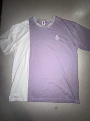 RARE Apari Trash Taste Split Shirt 2XL XXL Lavender White