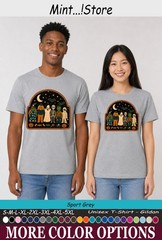 Halloween Monster Squad Shirt, Cute Ghost Skeleton Pumpkin Tee