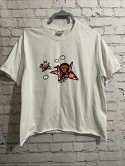 A BATHING APE Baby Milo Store Art T-Shirt Rare White Tee Large BAPE