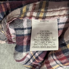 Murano Shirt Men L Plaid Multicolor Linen Button Front Baird McNutt Casual