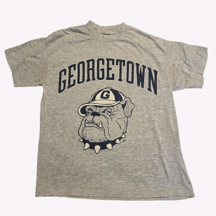 Vintage Single Stitch Georgetown University Bulldogs T-shirt L