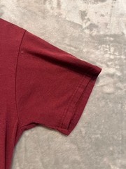 Vintage Jerzees T-Shirt Bulldog Graphic Small Maroon Classic Fit