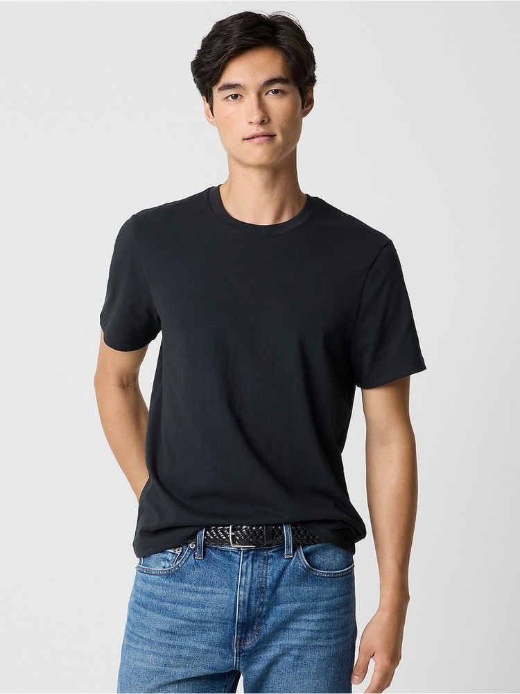 J. Crew Factory Men’s Short-Sleeve Crewneck Tee – Black