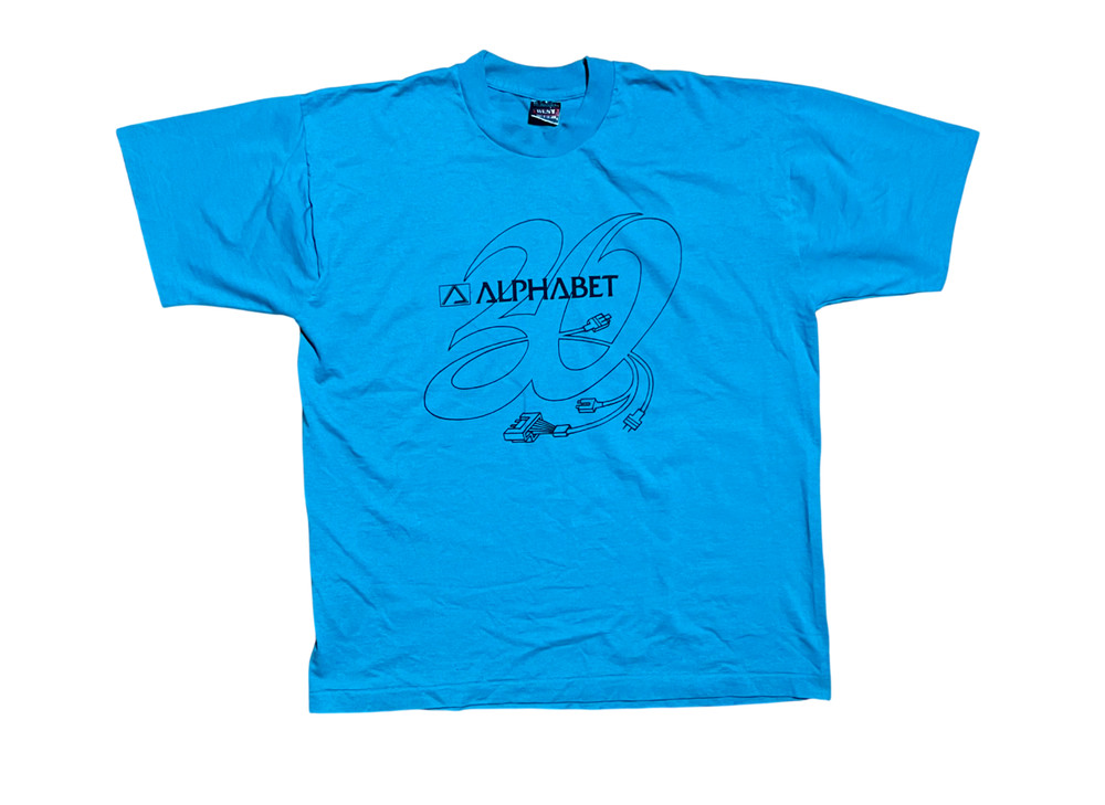 Alphabet Electronics Vintage 80s/90s Single Stitch Graphic T-Shirt, Men’s XL