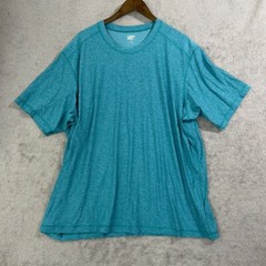 NWOT Lands’ End Men’s XXL Aqua Heather Short Sleeve T-Shirt
