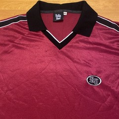 Rollin Hard Shirt Red V Neck Collar Size XL Made In USA Vintage
