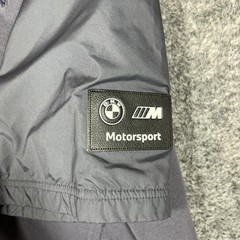 PUMA Shirt Mens L Gray BMW Motorsport Embroidered Car Graphic Crew Neck Tee
