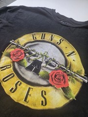 Guns N’ Roses Black Graphic Print 100% Cotton Band T-shirt Size XL