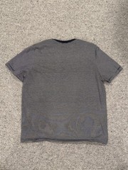 Express Men’s T-Shirt Shirt Tee Blue White Sripe Medium
