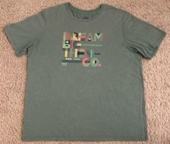 REI Co-op Dream Big Then Go REI Adventures Men’s Green T-Shirt Size XL