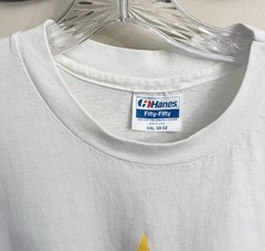 VTG Single Stitch Longacres Horse Racing Jockey Hanes 50/50 T-Shirt XXL 50-52