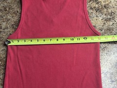 Vintage Men’s Black V Neck Tank Top Red Tank Top Large International Male