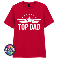 Classic Top Dad Tee Funny Dad T Shirt Retro Print Father’s Day Gift for Dad Tee