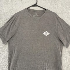 Free Fly Graphic Shirt Mens Medium Gray Sun Wave Outdoor Beach Tee Top
