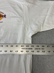 Vintage Hard Rock Cafe Shirt Mens XL White 25th Anniversary London Made USA